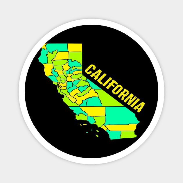 USA state: California Magnet by KK-Royal